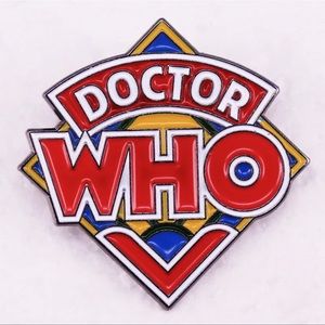 Doctor Who TV Show Enamel Pin, 1963, 26 Seasons, Doctor Who Fans, Red & Orange